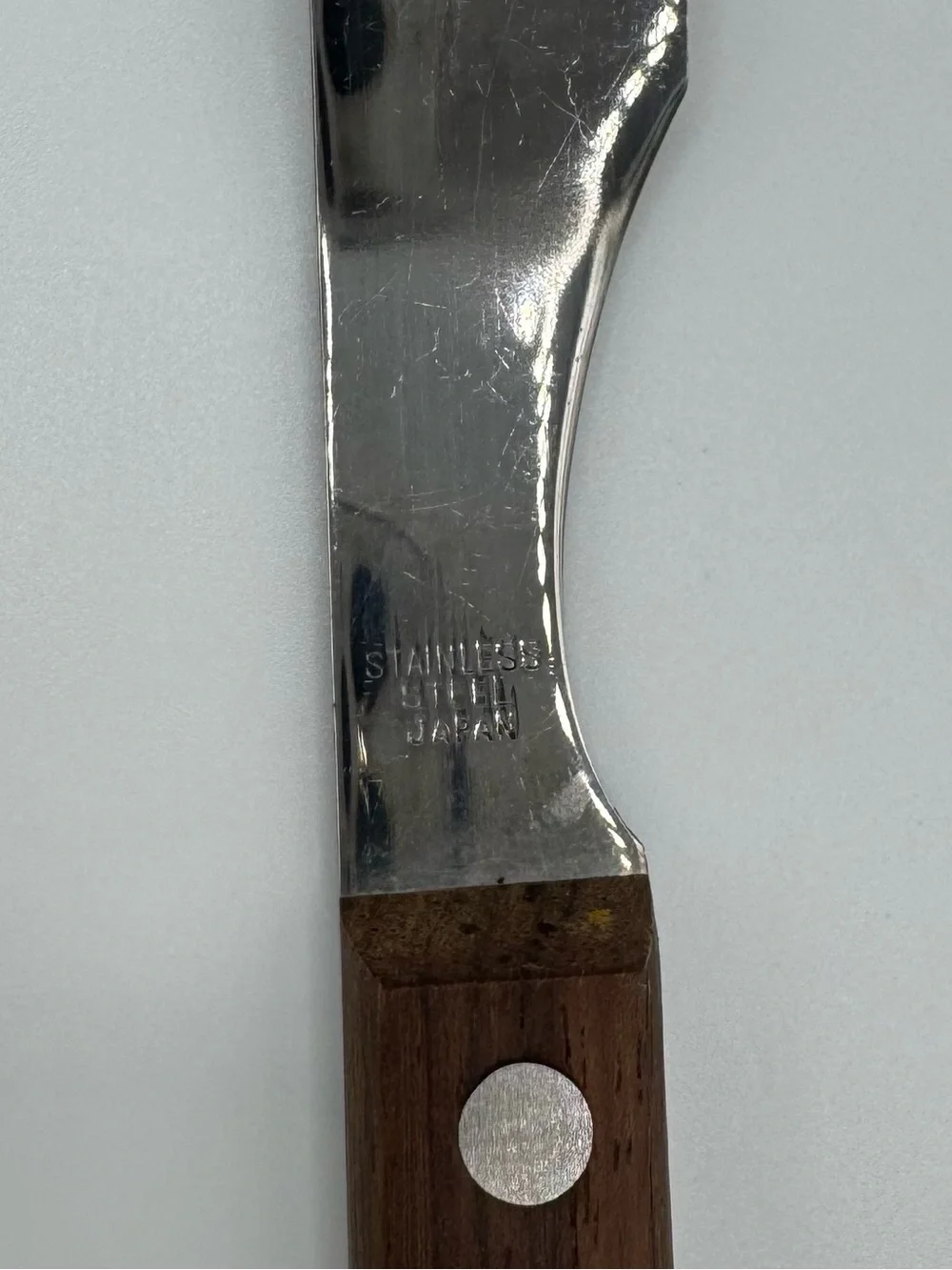 Vintage Japan Stainless Steel Rosewood Ice Cream Scoop Spade Pickle Fork Set MCM